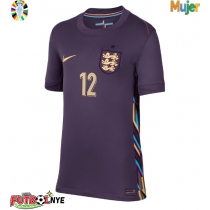 Camiseta Inglaterra Kieran Trippier #12 Visitante Equipación para mujer Eurocopa 2024 manga corta